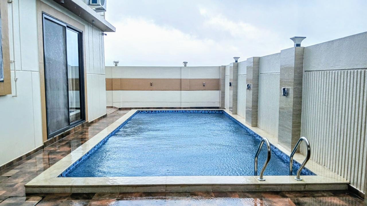 Terrace after completion